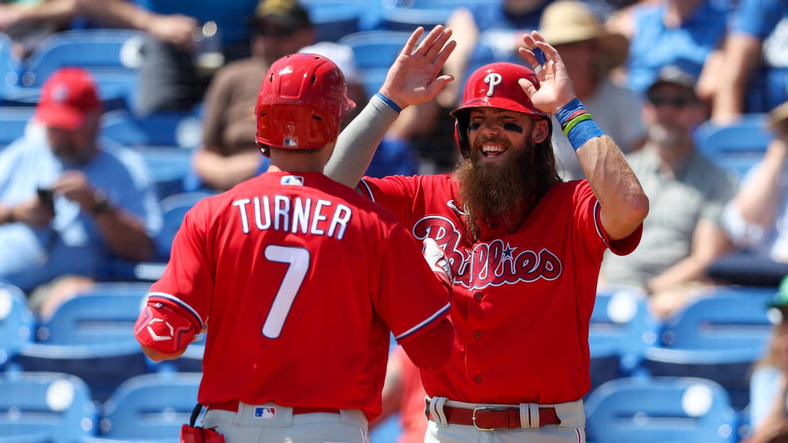 Phillies' Trea Turner had hilariou reaction to Josh Jung homer