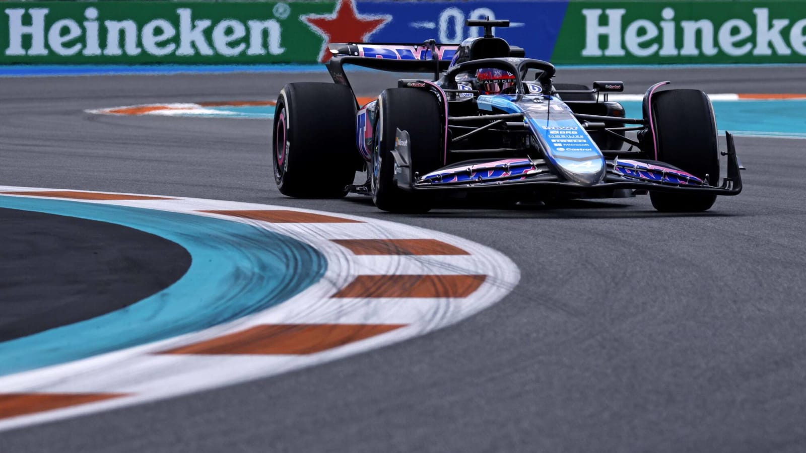 Watch: Esteban Ocon hits Charles Leclerec’s SF-24 in the pitlane ahead of Miami Sprint Race