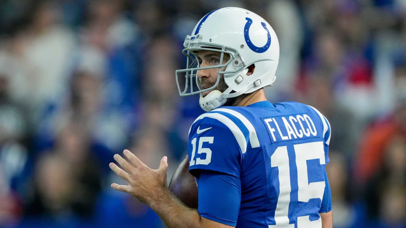 Colts' Flacco reacts to being benched in favor of Richardson
