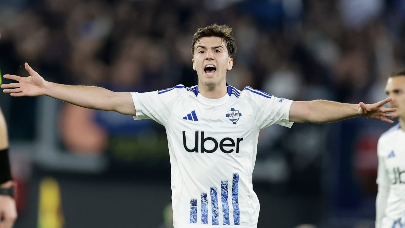 Maximo Perrone is developing at Como but his future may lie away from Manchester City