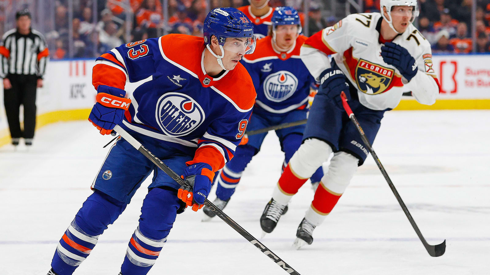 Oilers’ Nugent-Hopkins Misses Warmups, Won’t Play vs. Senators