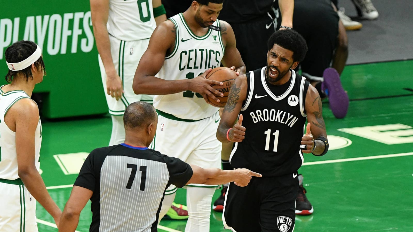 NBA world reacts to Kyrie Irving, Nets crushing the Celtics