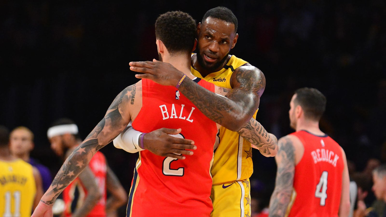 Lebron and lonzo top