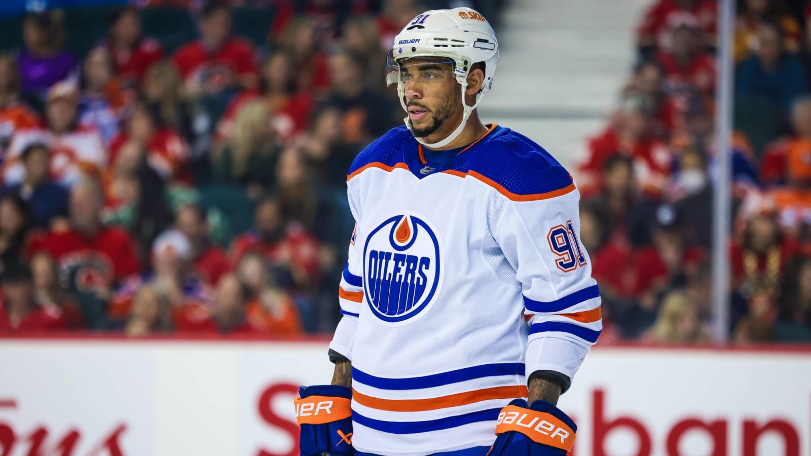Report Oilers won't shop for forwards despite Evander Kane injury