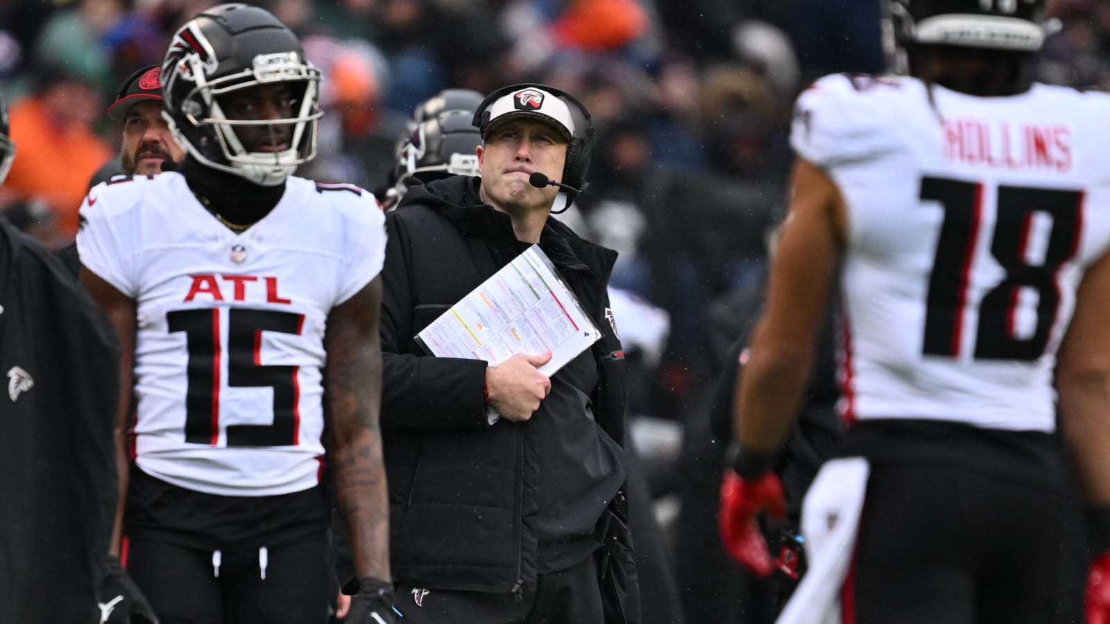 Watch: Falcons HC Arthur Smith confronts Saints over late TD