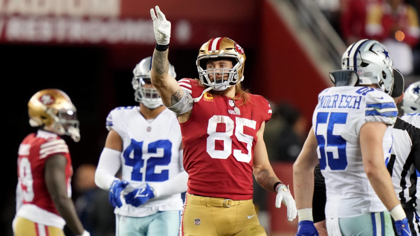 George Kittle Fired up to Face T.J. Watt Ahead of Week 1 Clash