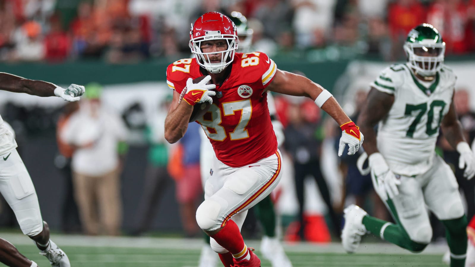 Chiefs' Travis Kelce reportedly was 'not happy' after win over Jets