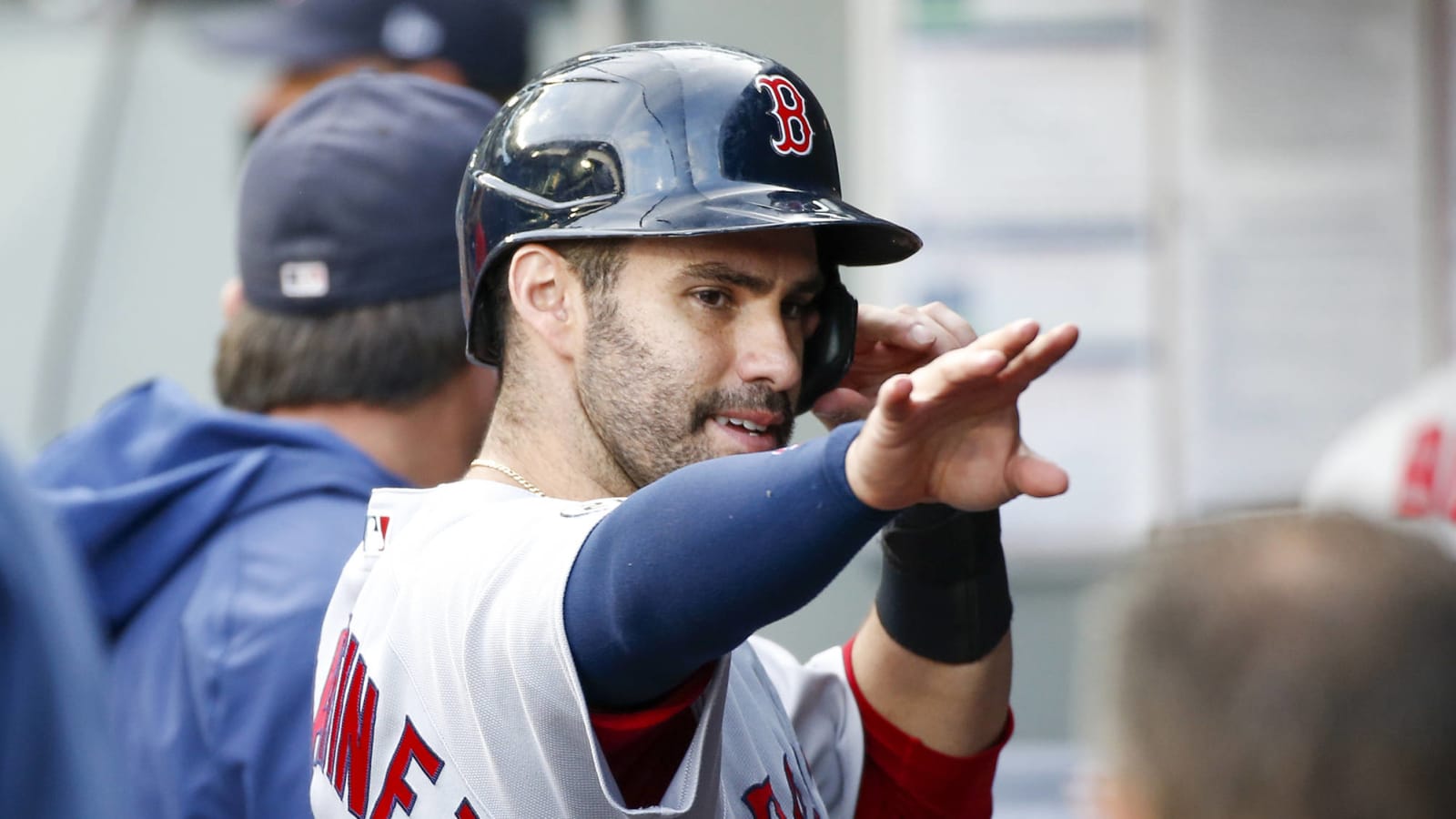 Boston's J.D. Martinez leaves game with left ankle sprain