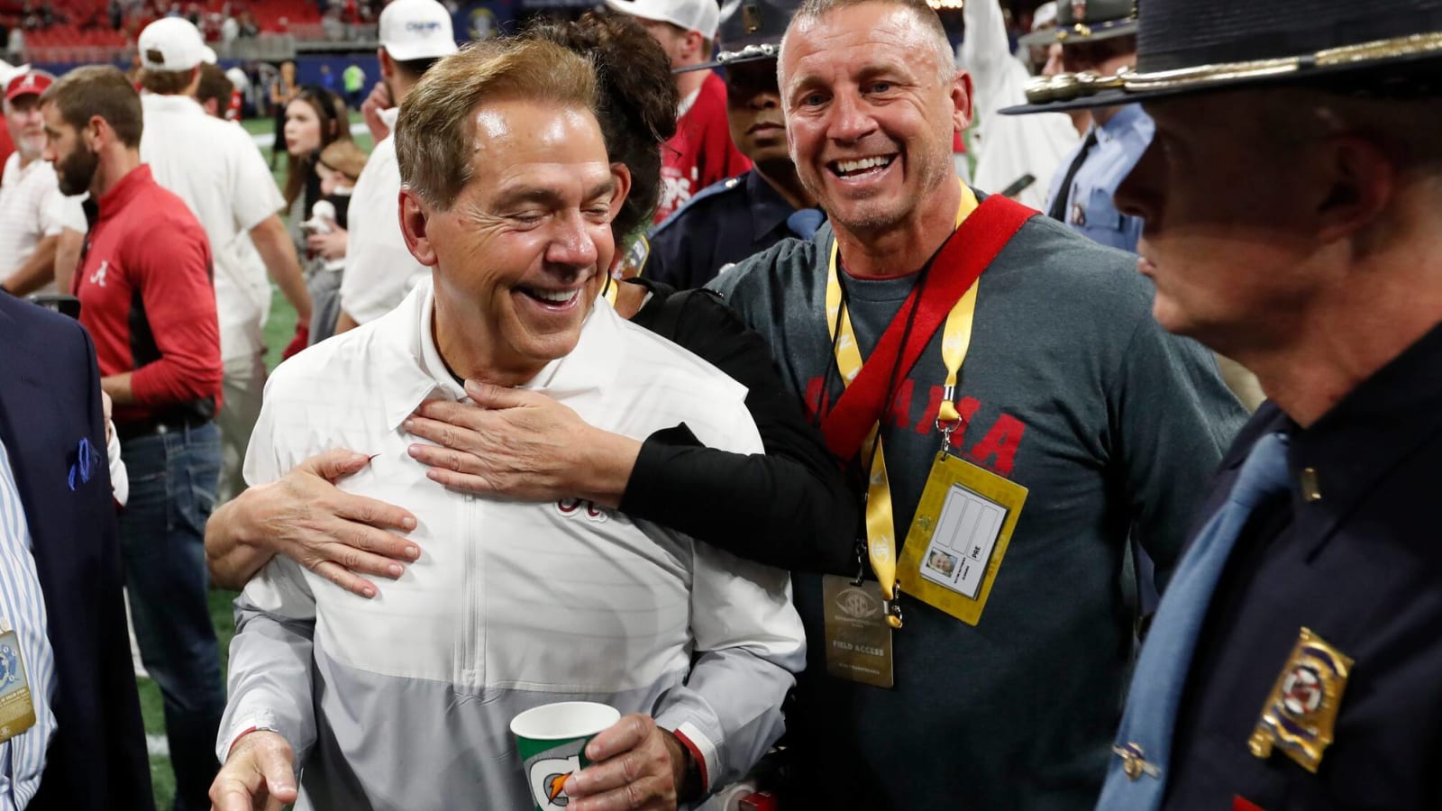 Nick Saban Shows Off His Ferrari To Visiting Recruit Dre Kirkpatrick Jr.