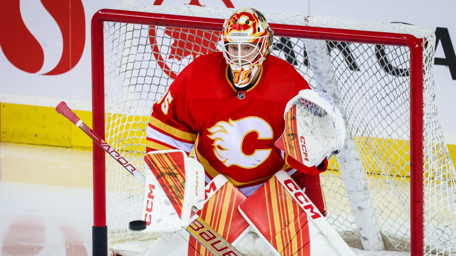 Calgary Flames re-sign goaltender Oscar Dansk (one-year, two-way, $775,000)