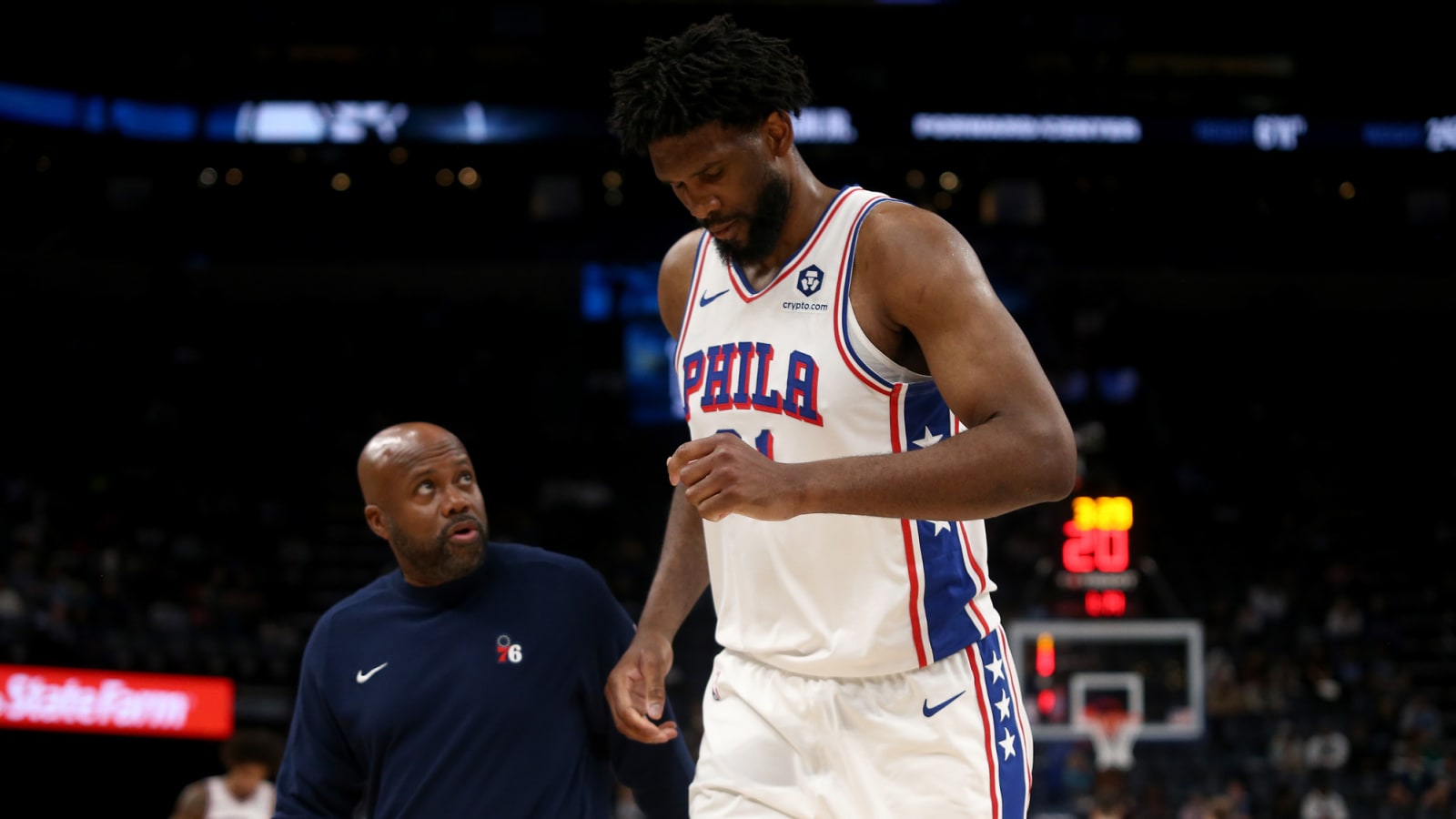 76ers dealing with Joel Embiid injury setback