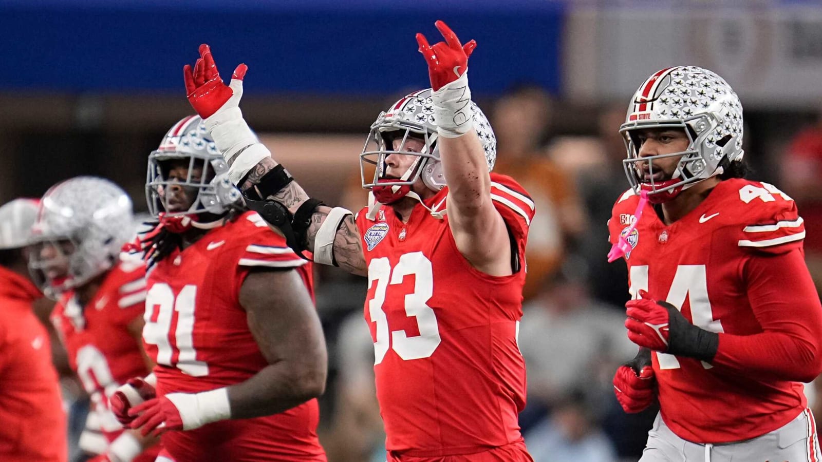 Watch: Will Howard has fiery reaction to Jack Sawyer's touchdown