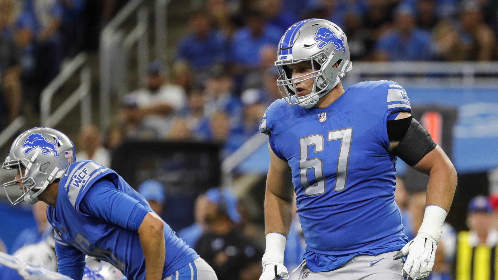 Giants add depth at right tackle with former Lions offensive lineman