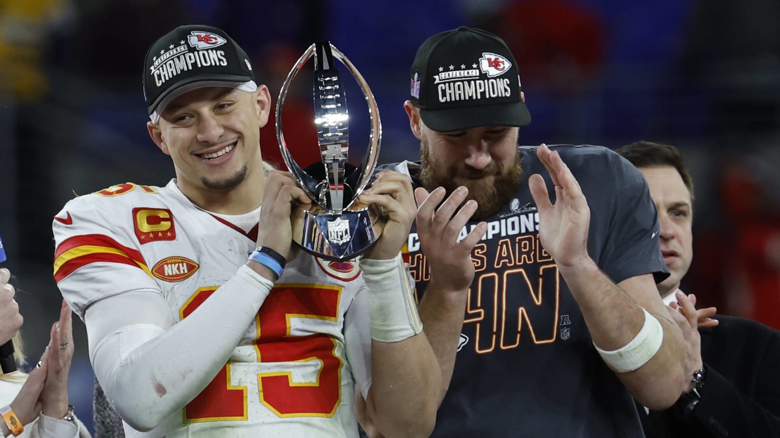 Mahomes: Players had goosebumps from familiar visitor's speech before AFC title game