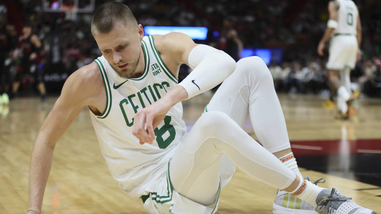 Celtics' Kristaps Porzingis speaks on injury after win against Heat