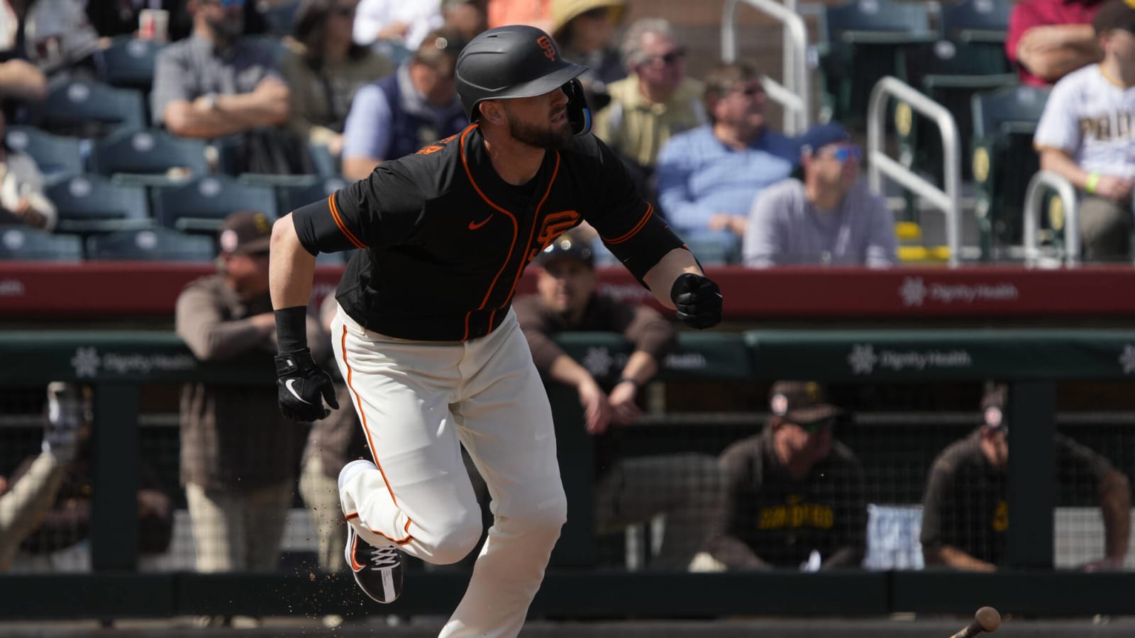 Giants OF hits slight speed bump in oblique strain rehab