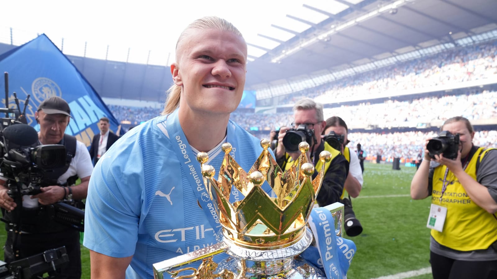 Erling Haaland has a ‘blunt’ message for haters and critics after Manchester City’s historic Premier League triumph