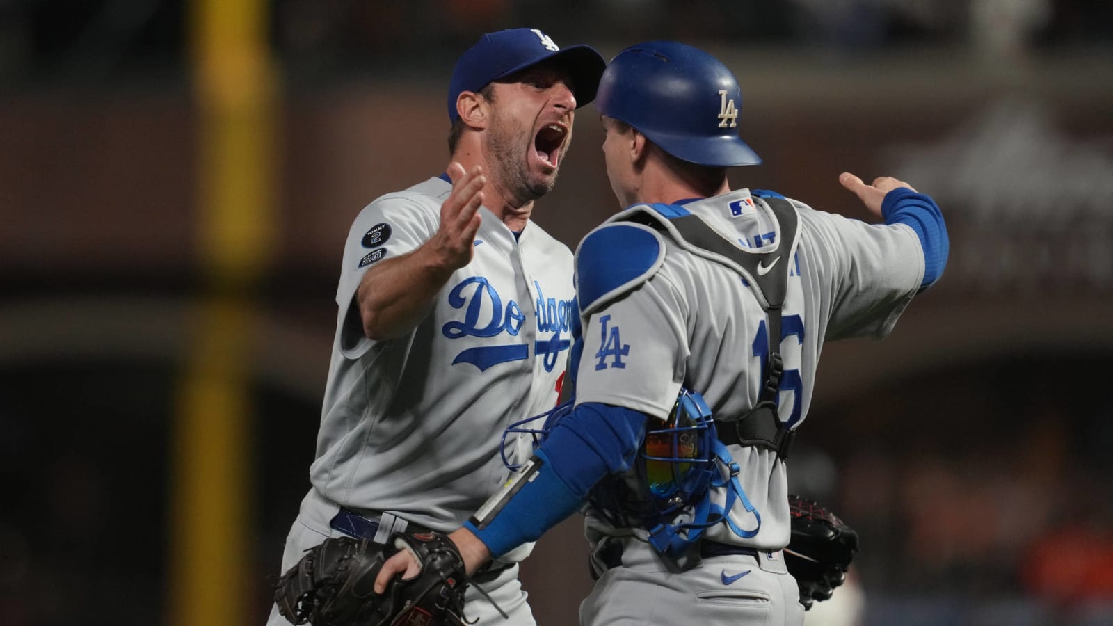 Dodgers' Scherzer to 'party first,' then start NLCS Game 1