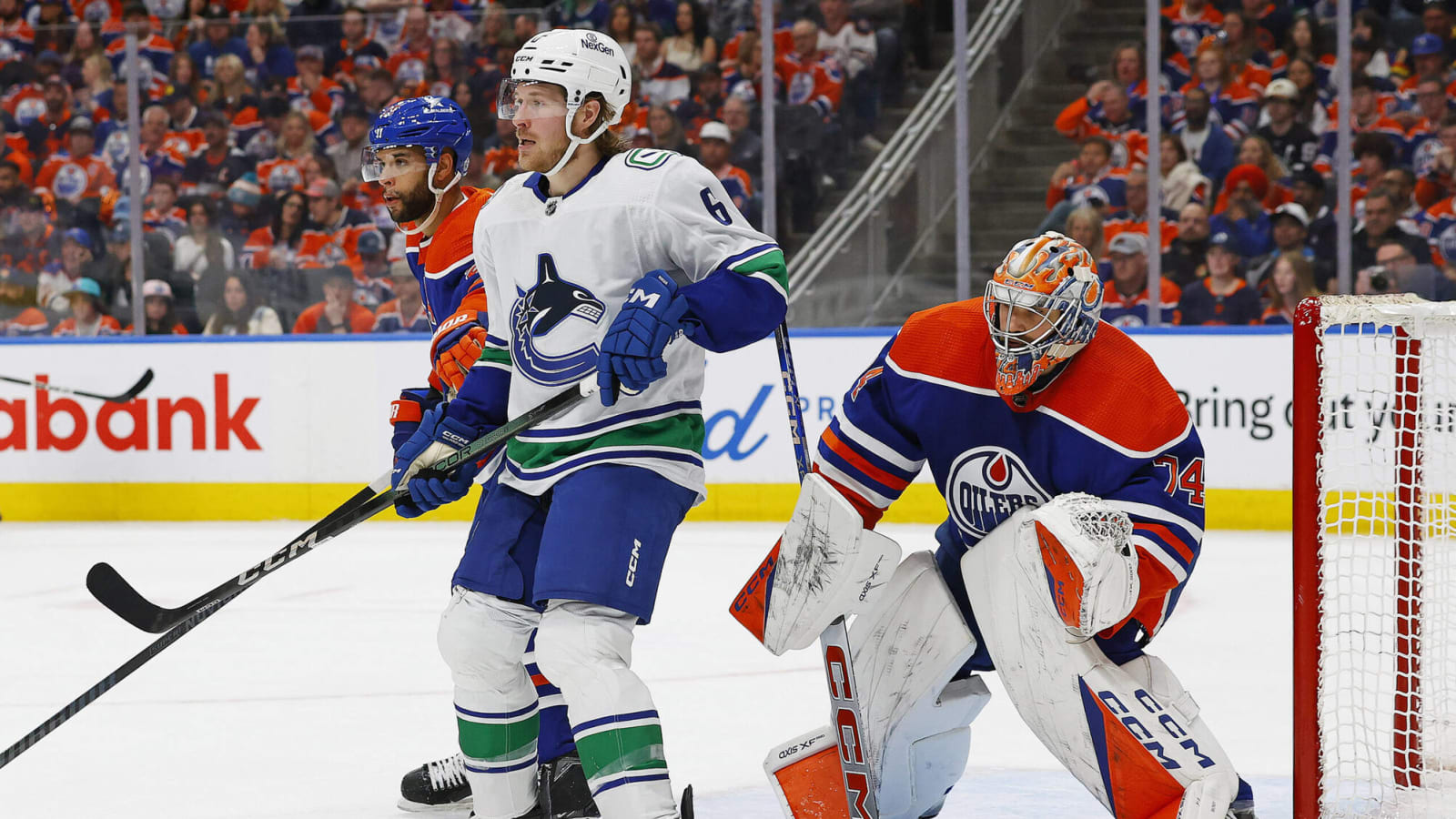 Report: Canucks’ Brock Boeser to miss Game 7 against Oilers with blood clotting issue