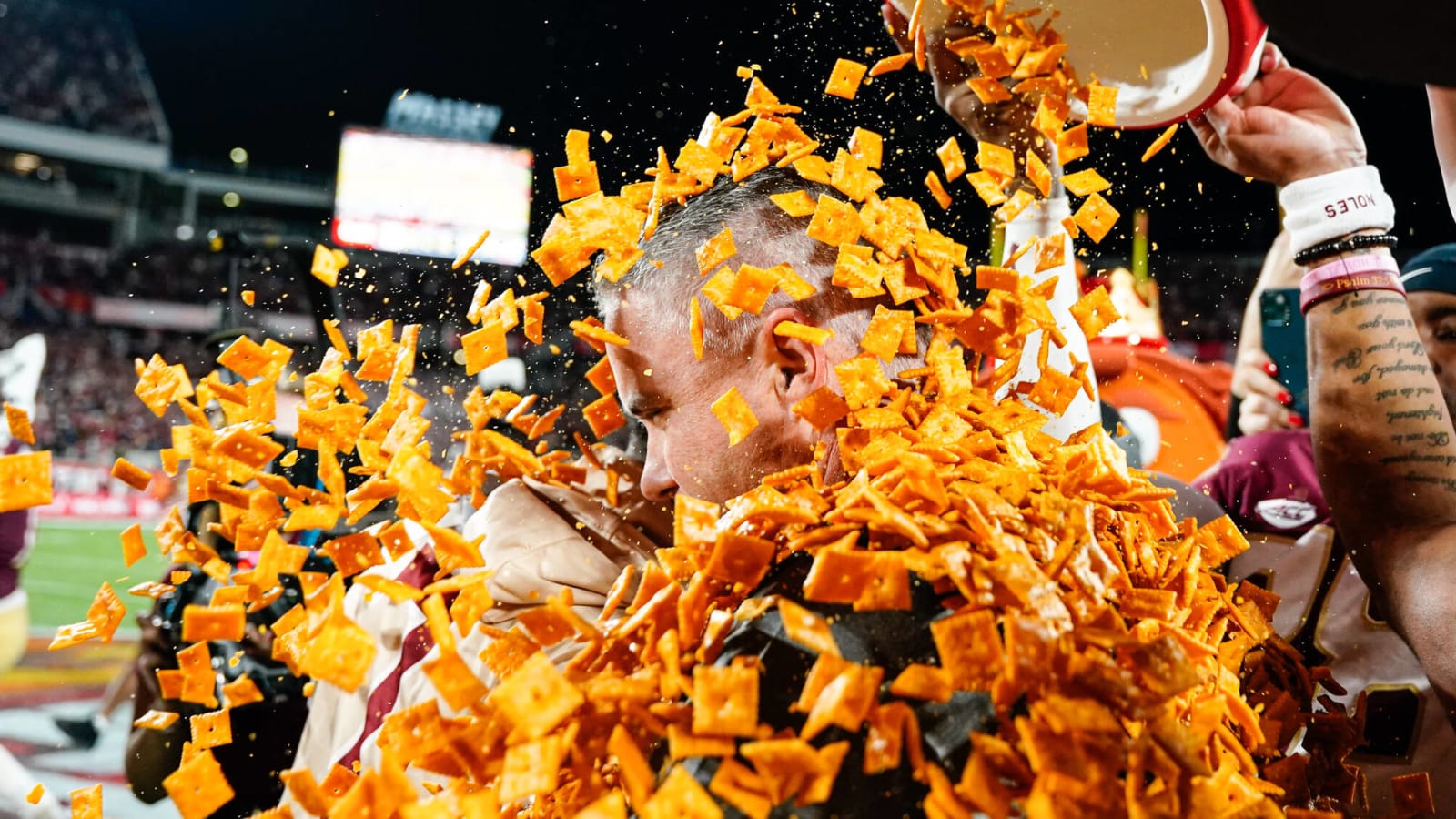 Watch: FSU's Mike Norvell got unusual variation of Gatorade bath after bowl win