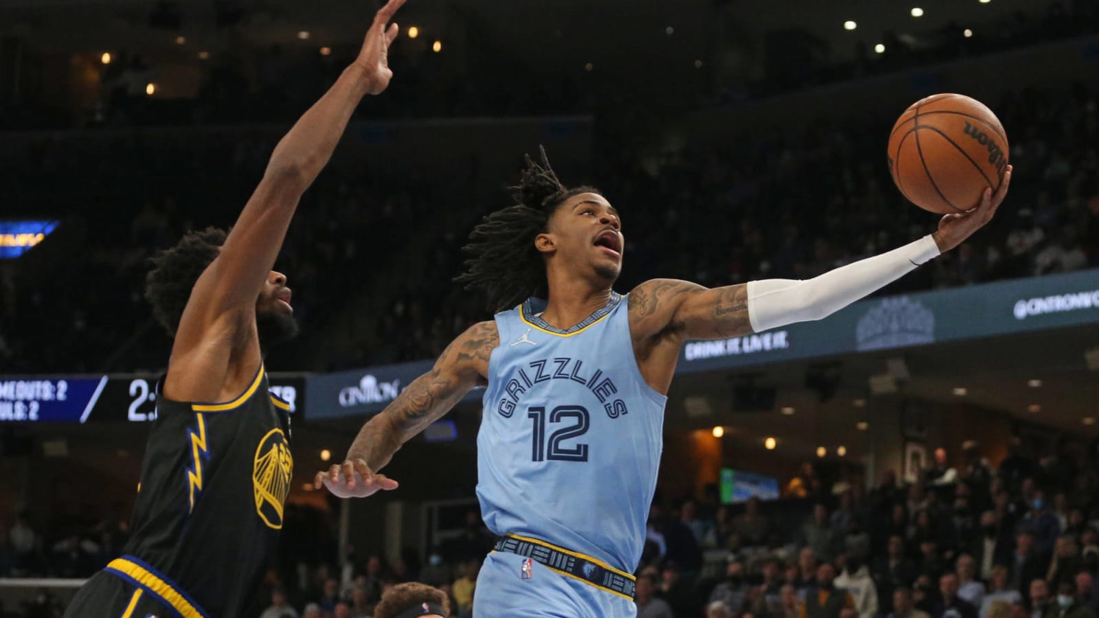 Ja Morant stares down young fan for wearing wrong jersey