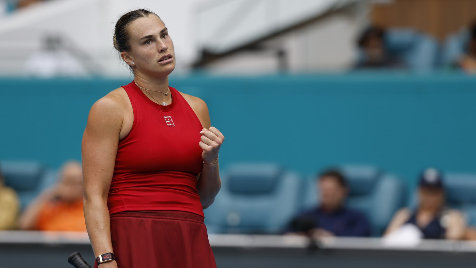 Watch: 'Do you know who she is?' – Tense restaurant moment as man tries to kick Sabalenka off her table