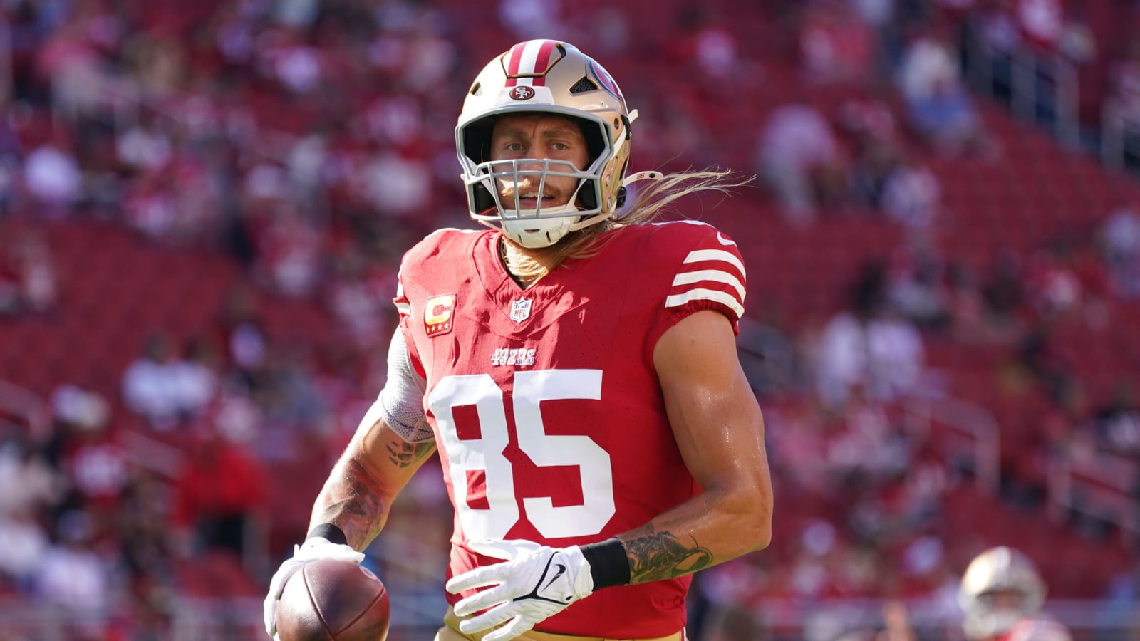George Kittle reveals the benefit of the 49ers missing Christian McCaffrey