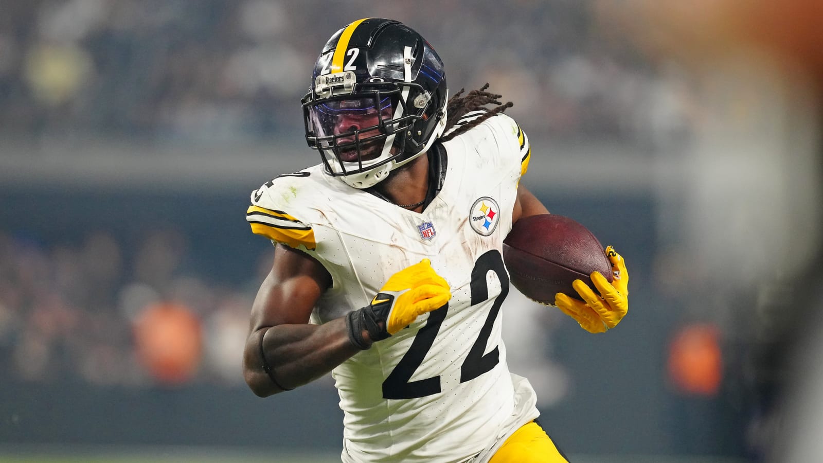 Steelers' Najee Harris reacts to declined fifth-year option