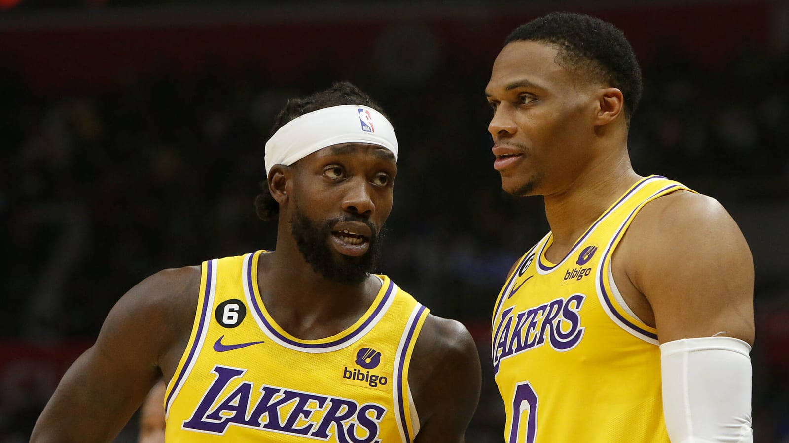 Patrick Beverley Russell Westbrook Commiserate After Trades From Lakers Yardbarker 