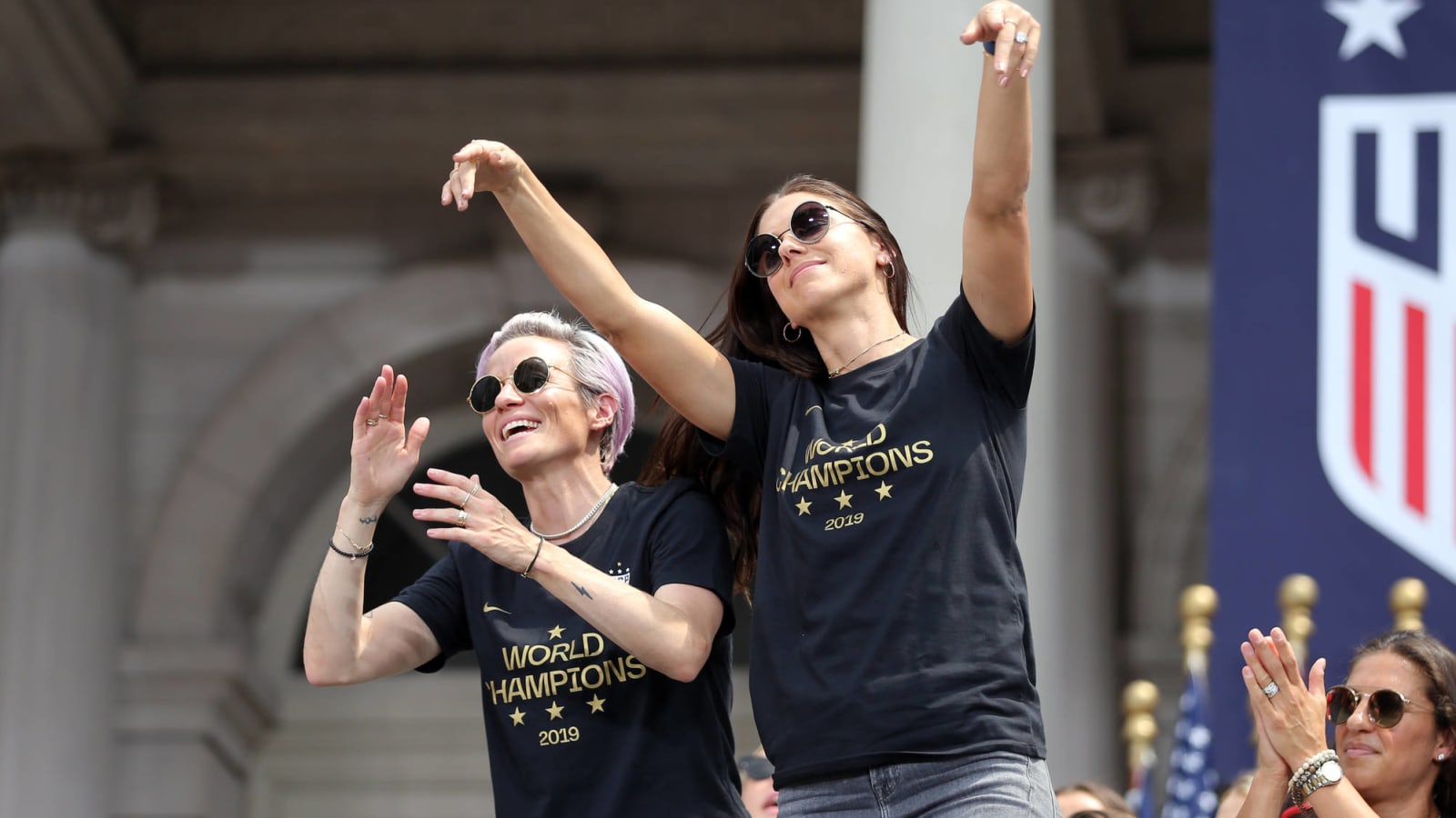 USWNT stars Alex Morgan, Megan Rapinoe discuss equal pay fight