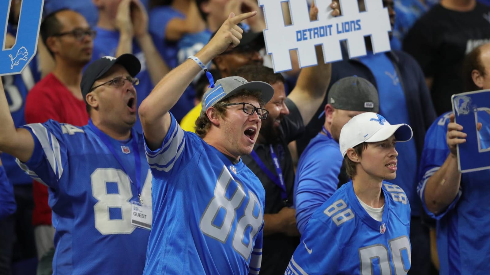 Dejected Lions fan goes viral during blowout loss