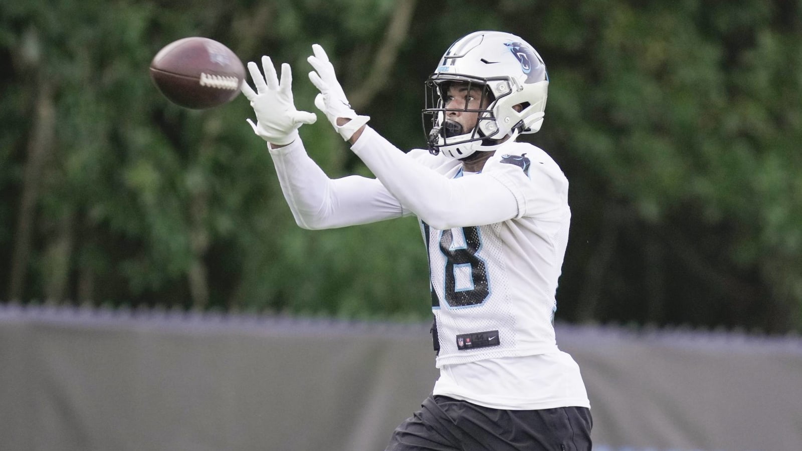 Panthers WR Keith Kirkwood leaves in ambulance after head injury