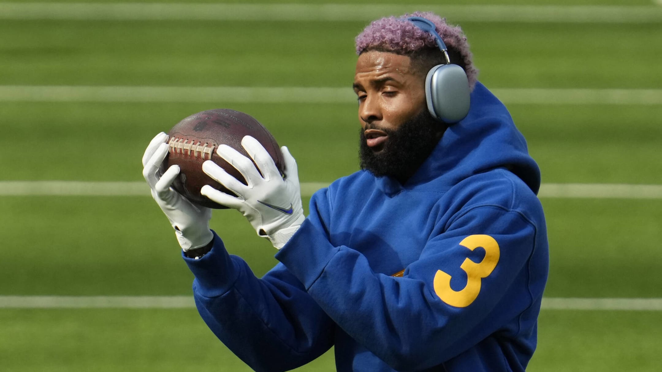 Tottenham Hotspur - Odell Beckham Jr with his personalised