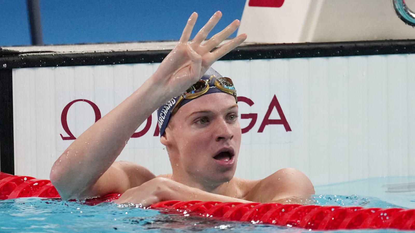 Watch: Leon Marchand earns historic fourth gold medal