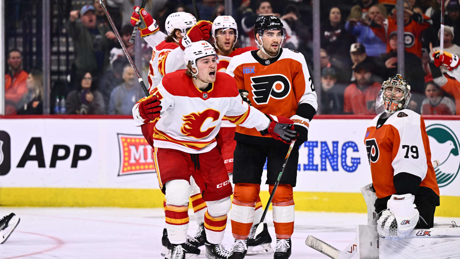 Flyers Beat Flames 3-2 in Ed Snider Legacy Game