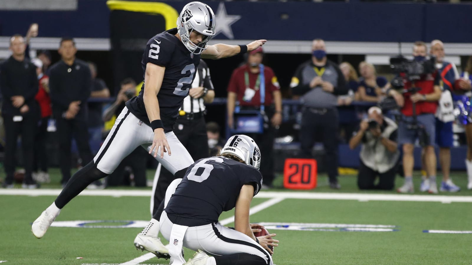 Daniel Carlson was ill this week, still kicked game-winner