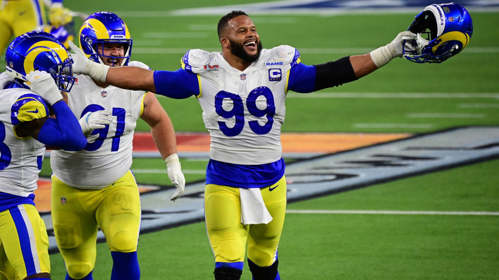 Aaron Donald avoids retirement talk following Super Bowl win