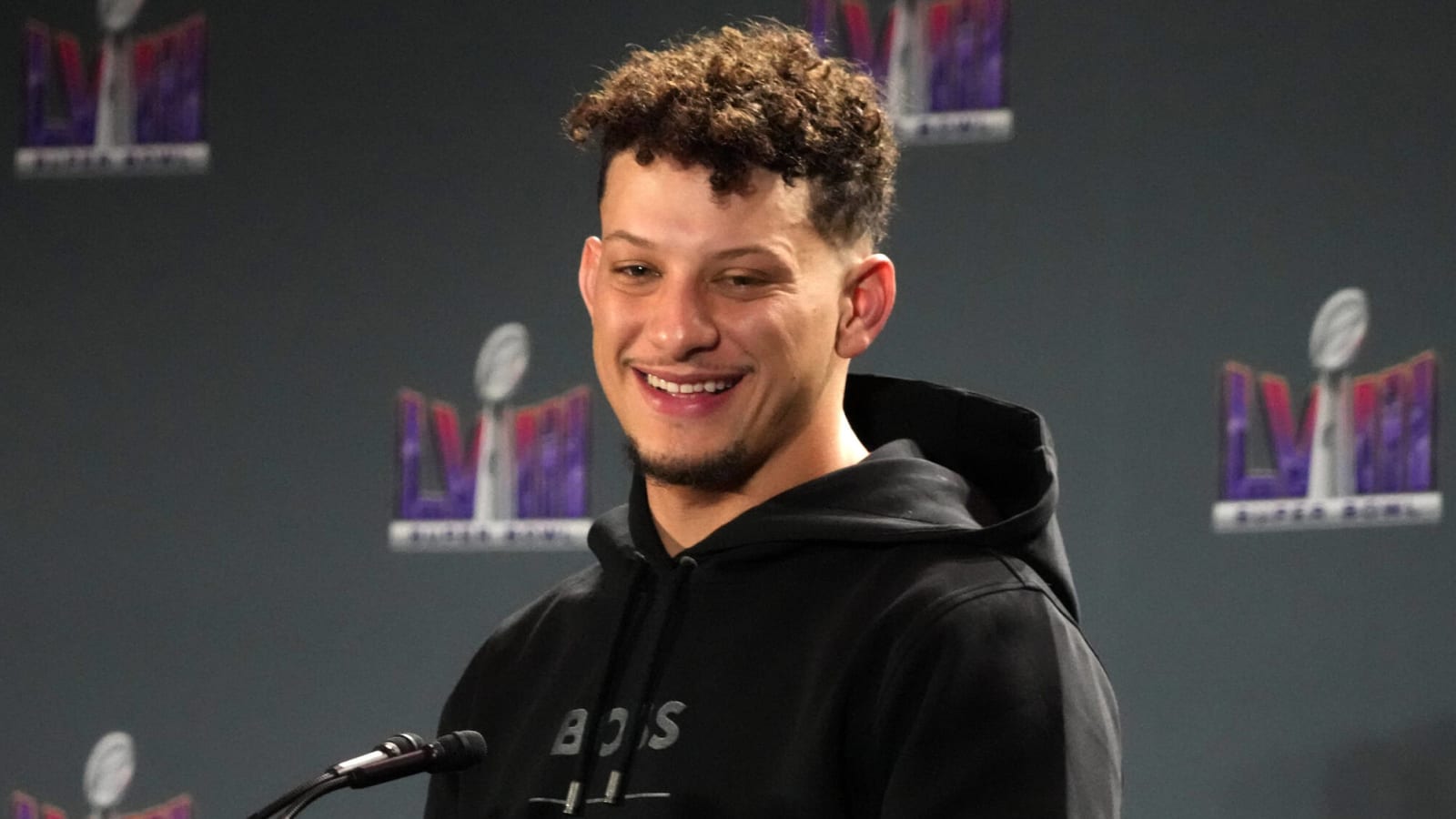 Patrick Mahomes has a ‘disappointing’ reaction to teammate Marquise Brown bizarrely claiming Kyrie Irving ‘hoops like him’