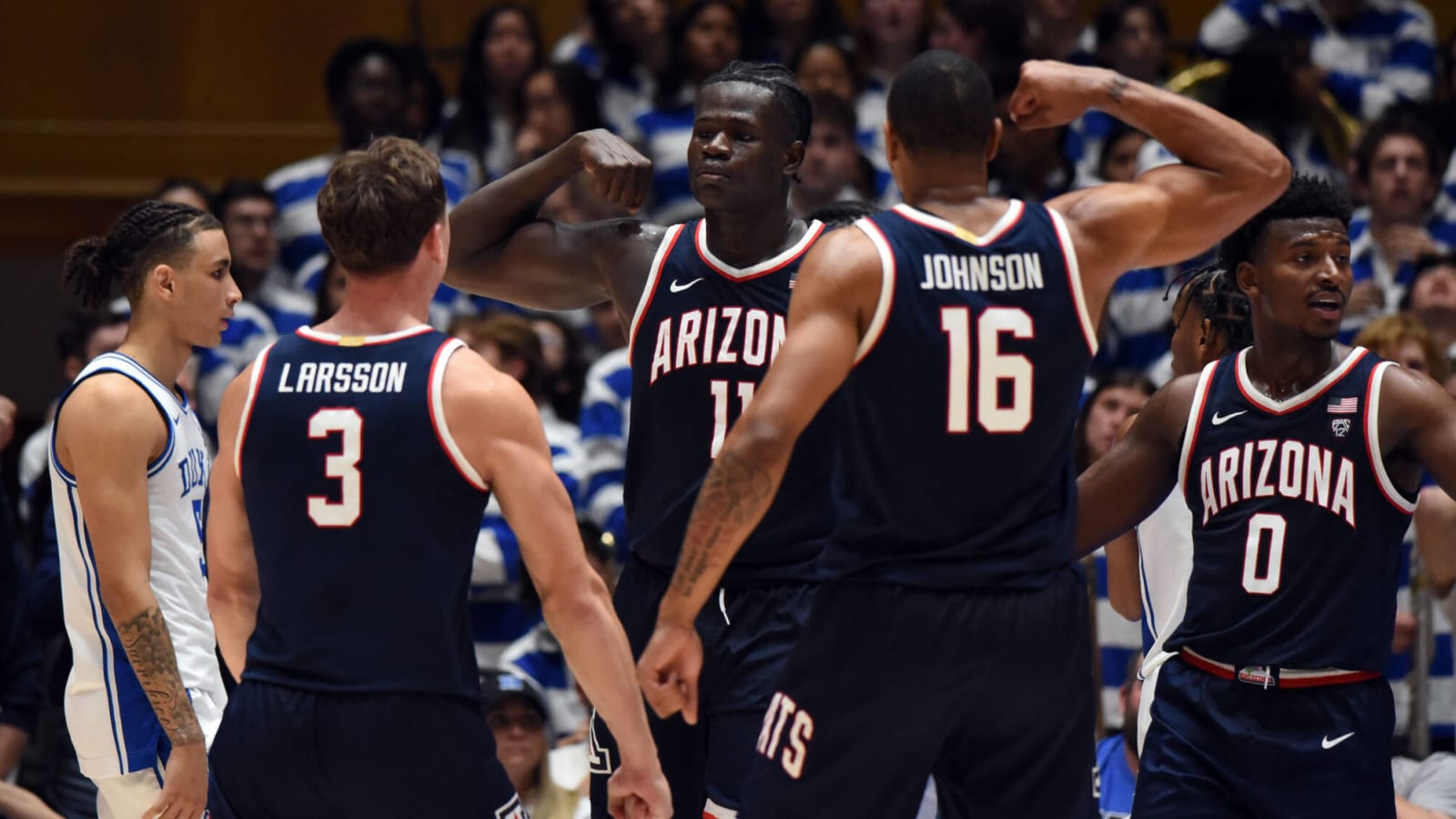 Watch: Defense puts exclamation point on No. 12 Arizona's upset win over No. 2 Duke 