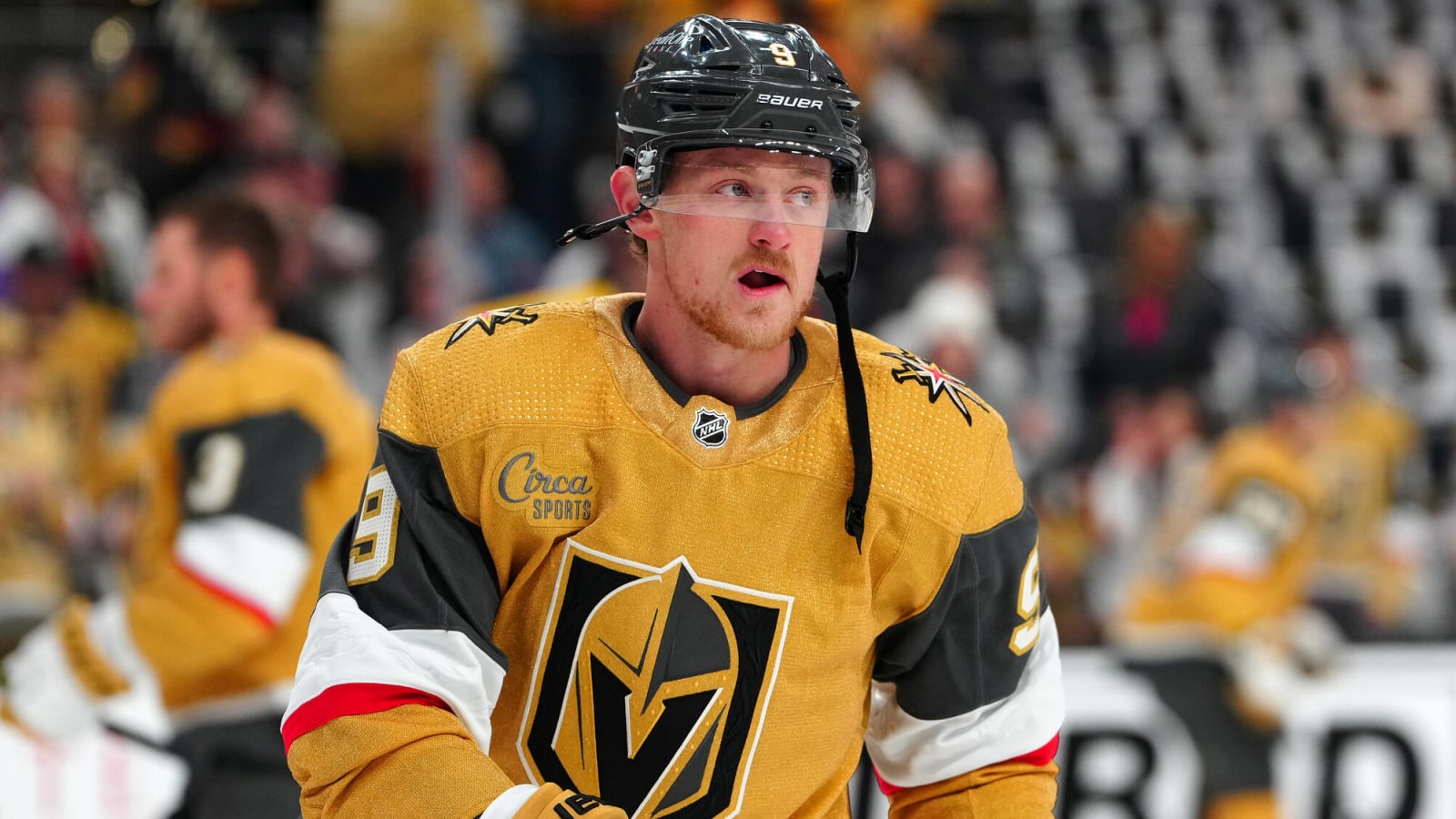 Watch: Vegas' Jack Eichel scores first career playoff goal vs. Jets