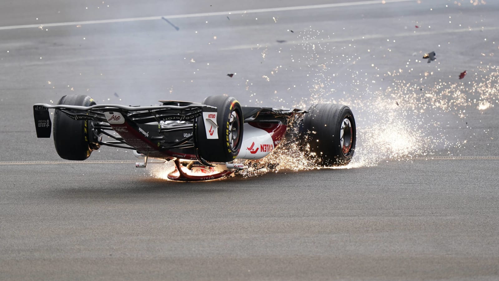 F1's British Grand Prix begins with brutal crash on first lap