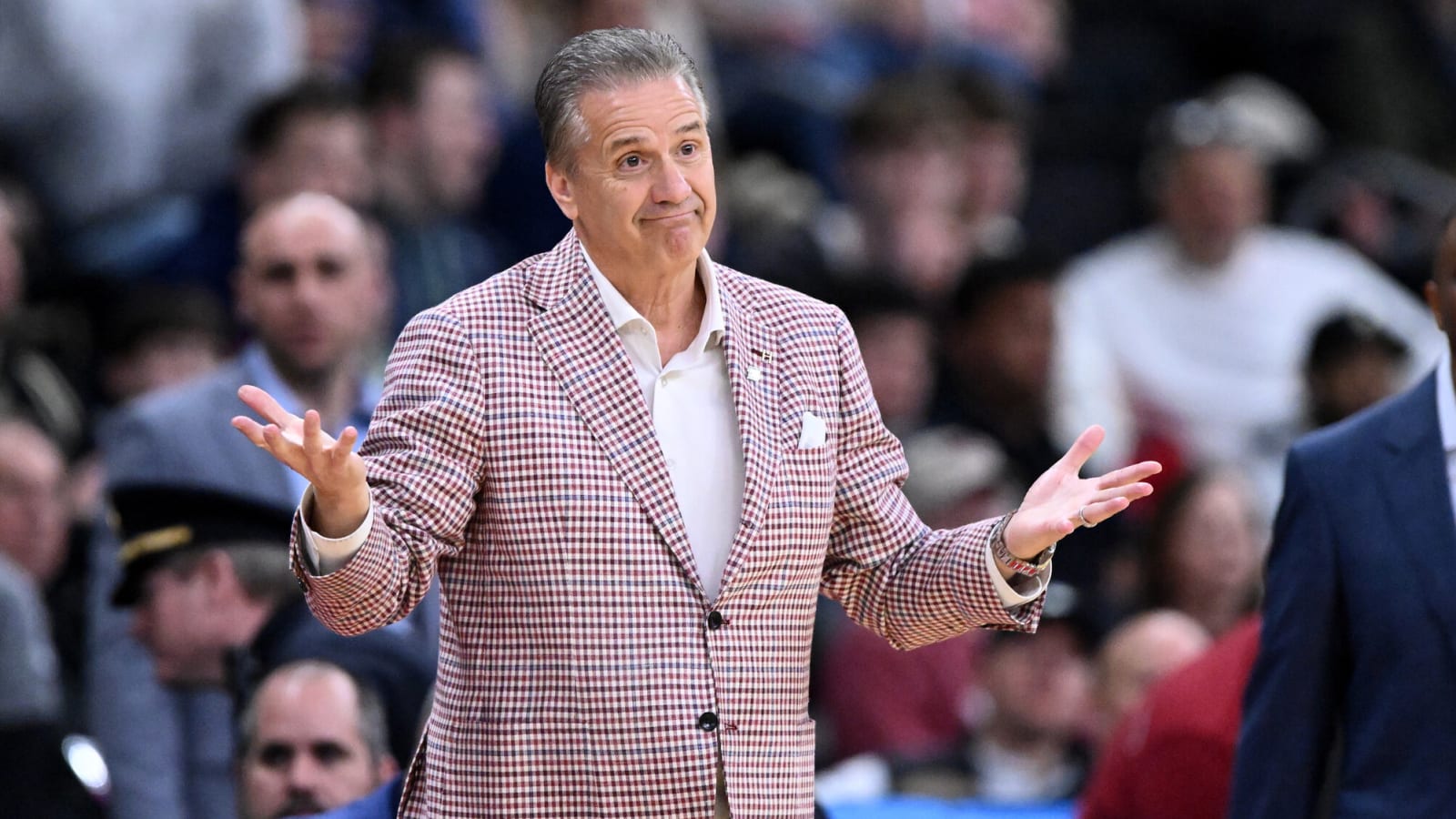 John Calipari's wife was emotional during upset win