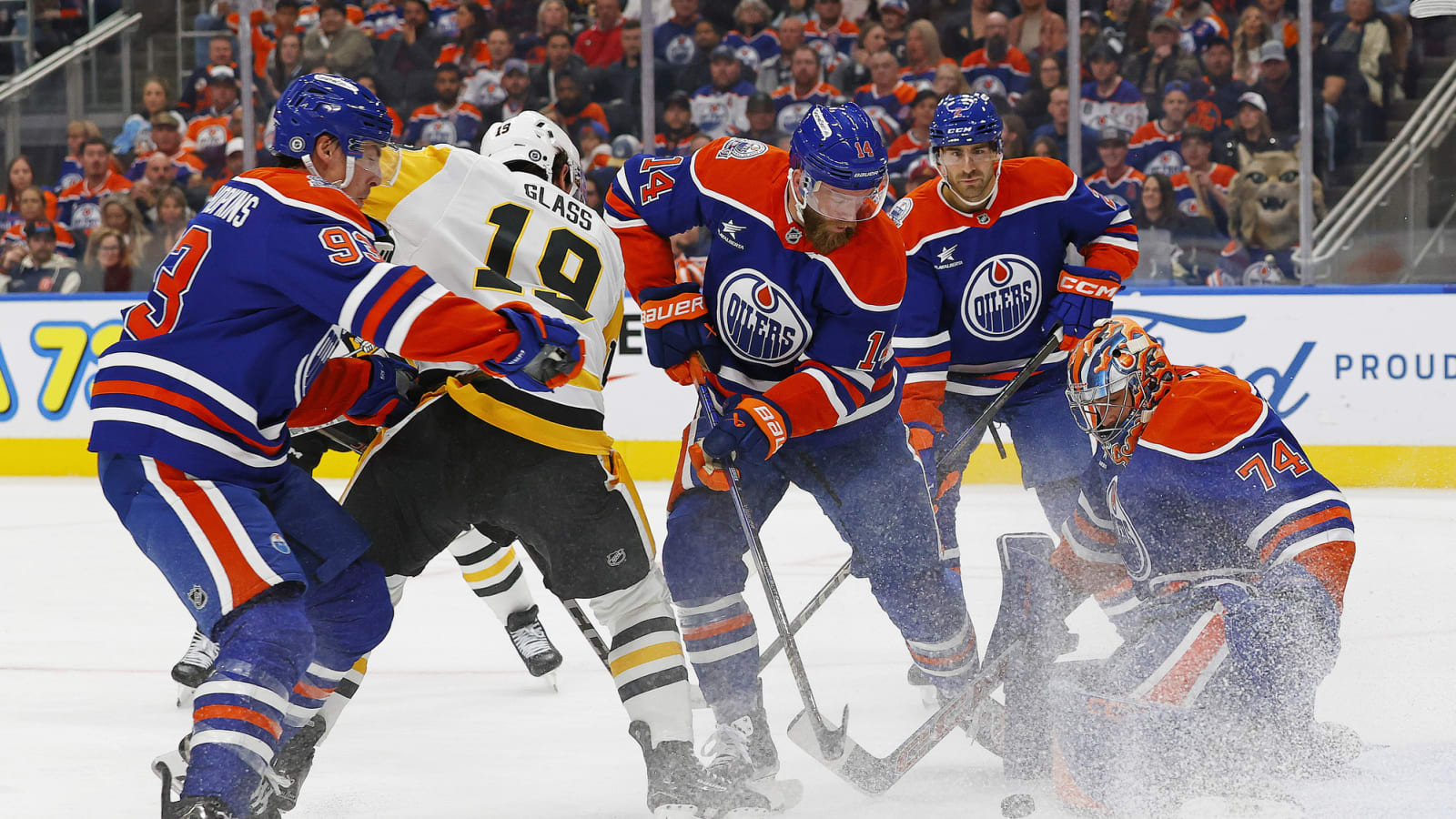 Oilers Overwhelm Penguins with 50-Shots, Skinner Earns Shutout
