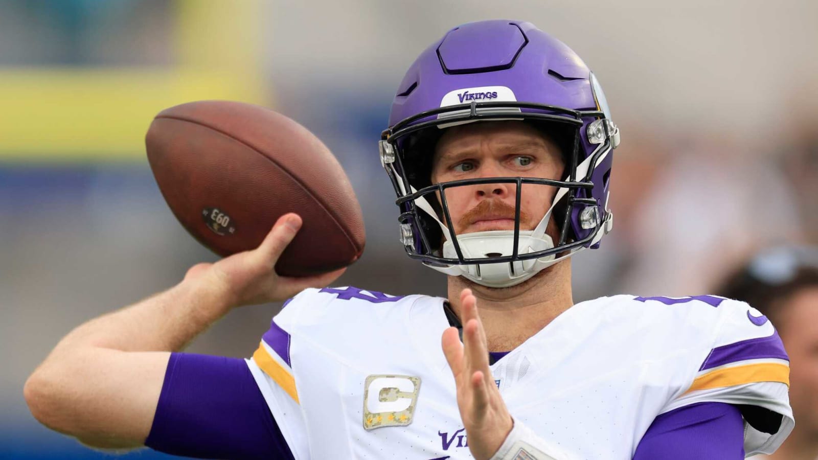 Watch: Vikings' Darnold launches 45-yard moon ball vs. Bears