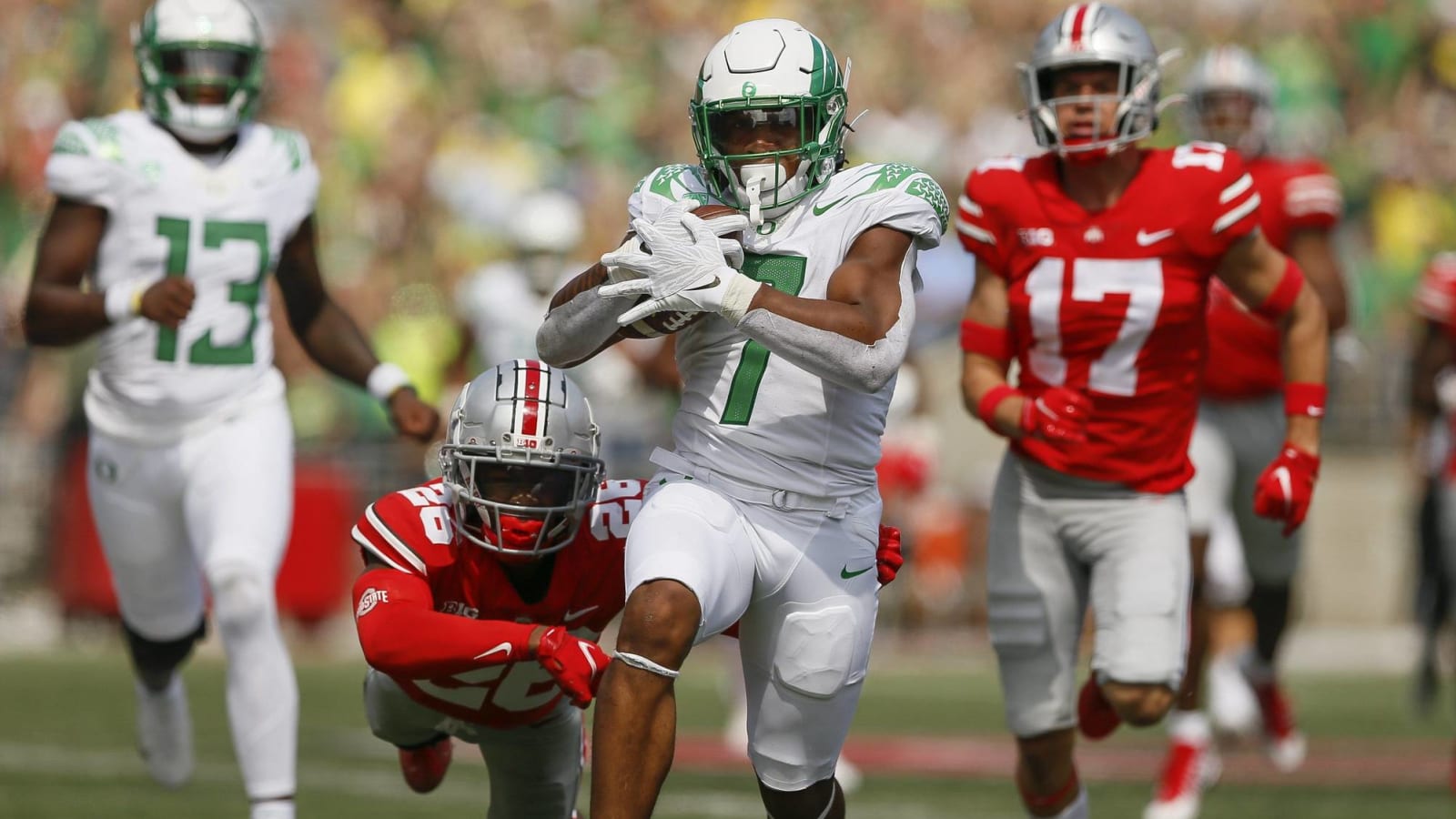 CJ Verdell dazzles in Oregon's upset win over Ohio State