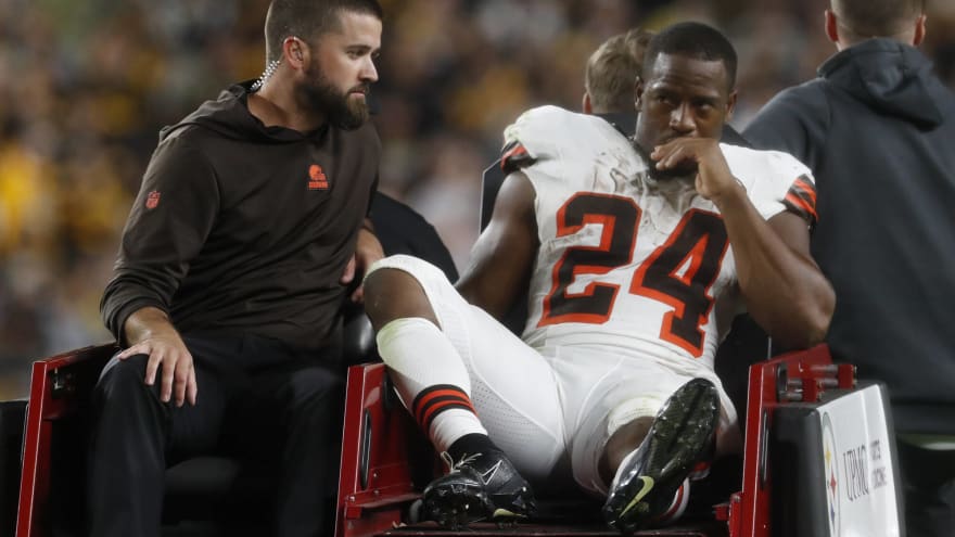 Browns RB Nick Chubb discusses knee injury for first time