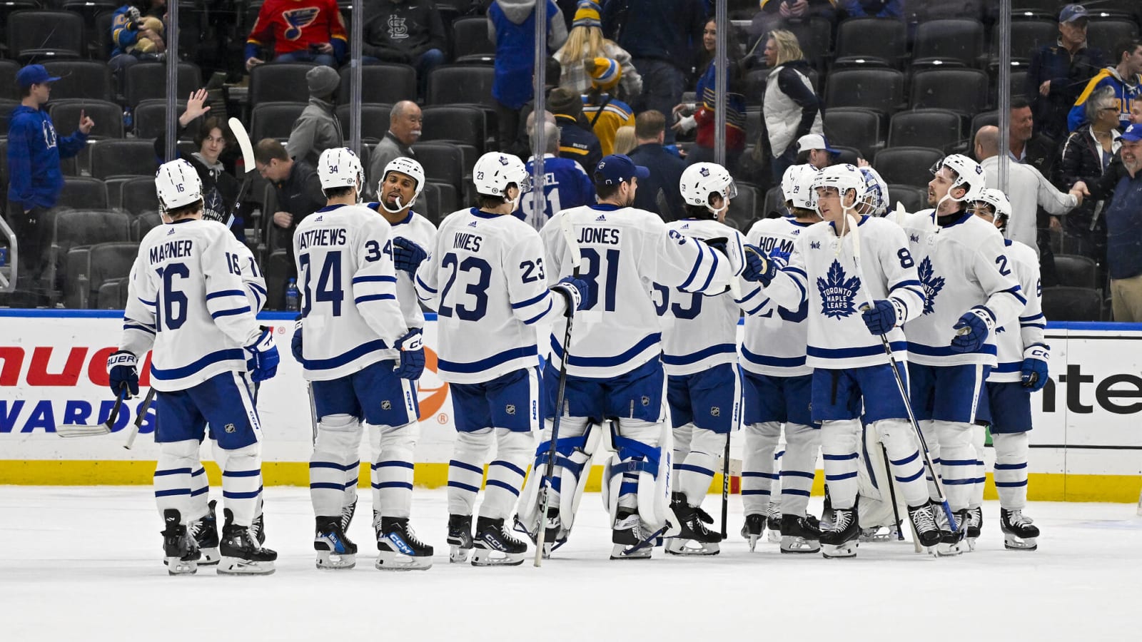 Maple Leafs Beat Blues in Holiday Monday Matinee