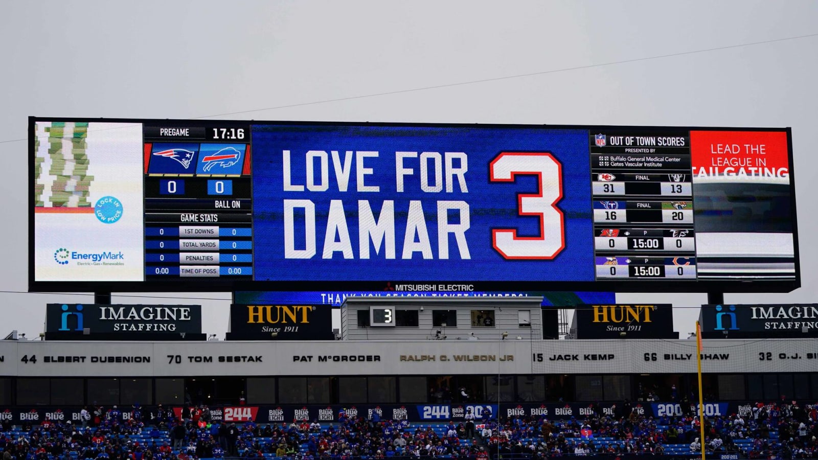 Damar Hamlin visiting Bills facility 'almost daily'