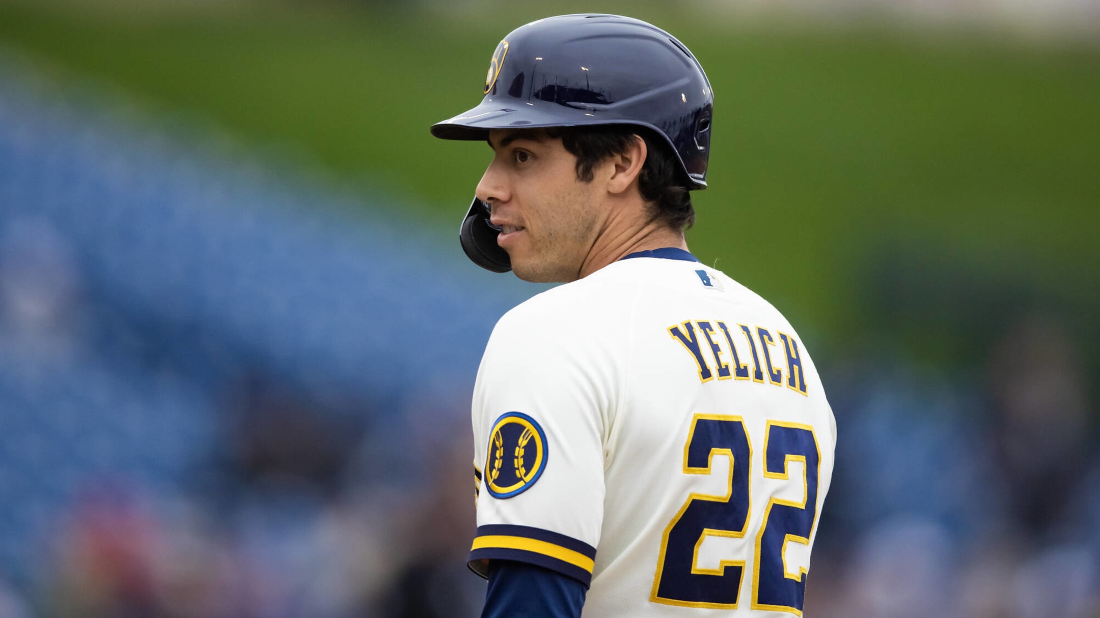 Milwaukee Brewers outfielders Christian Yelich and Lorenzo Cain