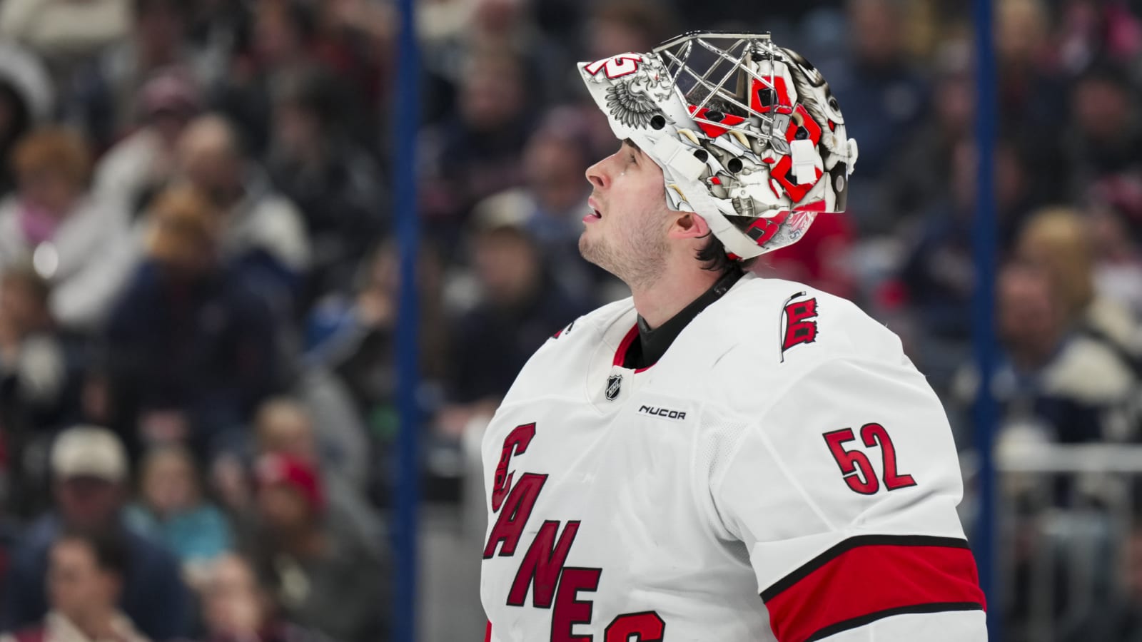 Scary Scene in Columbus: Hurricanes Goalie Pyotr Kochetkov Appears to Black Out on the Ice